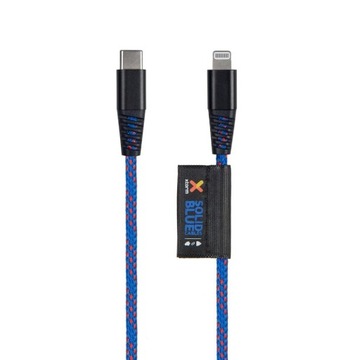 XTORM Solid Blue Kabel USB-C Lightning (1m)