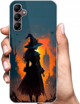 OBUDOWA ETUI NA SAMSUNG GALAXY A14 5G PLECKI WZORY TOP Halloween + SZKŁO