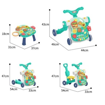 ИНТЕРАКТИВНЫЙ НАСТОЛЬНЫЙ САМОКАТ WALKER PUSHER ОБРАЗОВАТЕЛЬНАЯ ПАНЕЛЬ 4 В 1