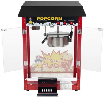 Аппарат для попкорна с черной крышей 1500Вт ROYAL CATERING RCPS-16E