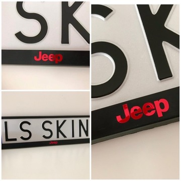 Рамка номерного знака JEEP / 2 шт.