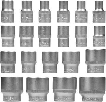 Klucze nasadowe nasadki Spline 12-kątne 8-36 1/2 nasadka