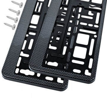 НАБОР КАРБОНОВЫХ РАМОК НОМЕРНОГО ЗНАКА НАБОР РАМОК НОМЕРНОГО ЗНАКА 2 ШТ.