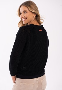 Czarny damski bawełniany sweter S-GEA M