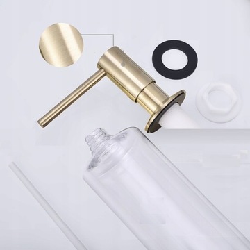 Золотой кухонный смеситель Leno WW Steel Spout WW - комплект