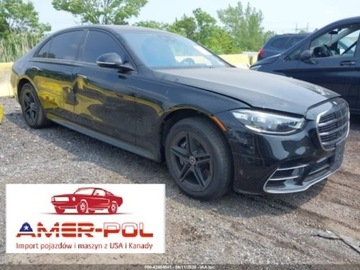 Mercedes Klasa S W223/V223 2023 Mercedes-Benz Klasa S 500 4MATIC 2023, od ubezpieczalni 3.0 Benzyna 429KM