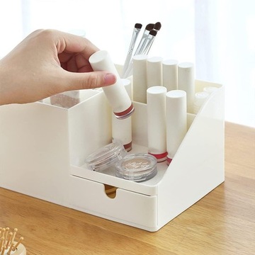 PRZYBORNIK ORGANIZER NA BIURKO NA DŁUGOPISY Z SZUFLADKĄ DLA DZIECI