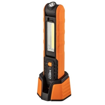 NEO LAMPA WARSZTATOWA AKUMULATOROWA 500 LM COB + BAZA + ŁADOWARKA 99-065