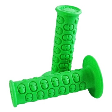 MANETKI GRIPY MOTOGRIP SKULL miękkie wygodne pomarańczowe MRF PITBIKE CROSS