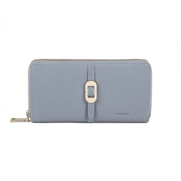 Portfel damski skóra poziomy duży elegancki RFID