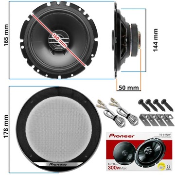 4 АВТОМОБИЛЬНЫХ ДИНАМИКА PIONEER 165 ММ ДЛЯ SEAT ALTEA AROSA CORDOBA ПЕРЕДНЯЯ + ЗАДНЯЯ