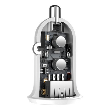 Быстрое мини-автомобильное зарядное устройство BASEUS 2xUSB 4.8