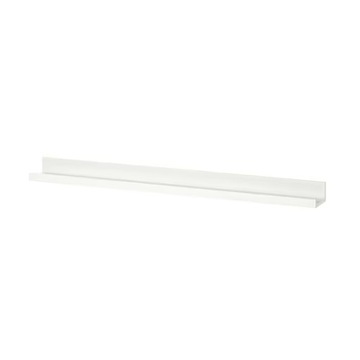 PÓŁKA ŚCIENNA WISZĄCA BIAŁA NA ZDJĘCIA RAMKI 115 cm IKEA MOSSLANDA