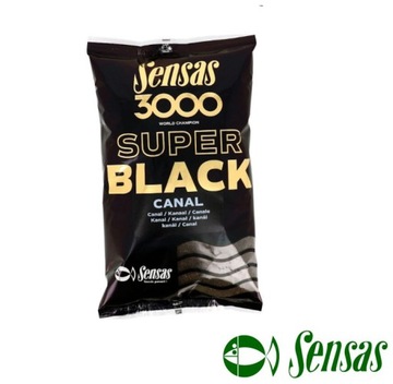 Zanęta Sensas 3000 SUPER BLACK CANAL 1KG