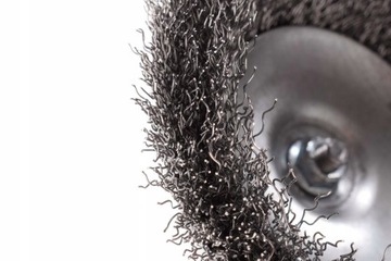 SZCZOTKA DOCZOŁOWA DRUCIANA NA WIERTARKE FI100MM