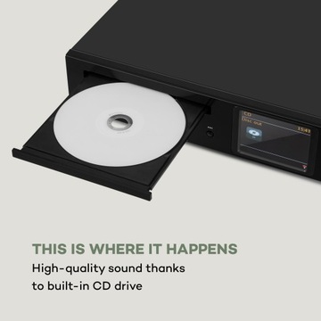 Hi-Fi тюнер Auna iTuner CD, DAB+/FM, CD, Wi-Fi