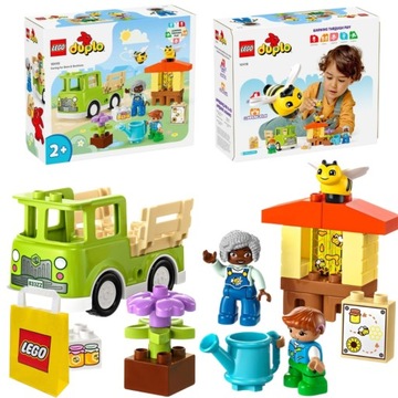 Duże klocki LEGO Duplo 10419 Opieka nad pszczołami i ulami Samochód Auto