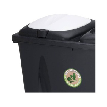 KOSZ na śmieci DWUKOMOROWY pojemnik odpady 2x25l