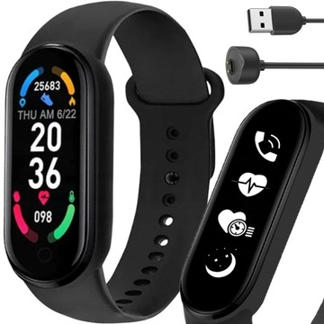 SMARTWATCH SMARTBAND opaska sportowa zegarek M6