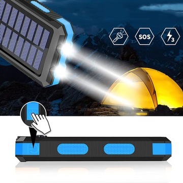 POWER SOLAR BANK 30000MAH ВНЕШНЕЕ ЗАРЯДНОЕ УСТРОЙСТВО ДЛЯ ВОДОНЕПРОНИЦАЕМЫХ ТЕЛЕФОНОВ