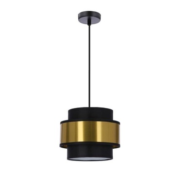 Prestige lampa wisząca czarny 1x40w e27 abażur cza