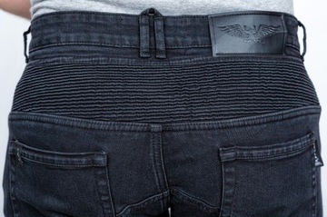 SPODNIE MOTOCYKLOWE JEANSY Z KEVLAREM RYPARD CLASSIC BLACK/3XL