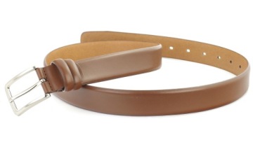 РЕМЕНЬ КОЖАНЫЙ МУЖСКОЙ КЛАССИЧЕСКИЙ 3 см СВЕТЛО-КОРИЧНЕВЫЙ 100