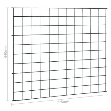 vidaXL Садовый забор 77,5 x 64 см Зеленый