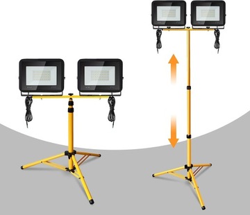 Lampa robocza LED, 2 x 30 W, reflektor budowlany