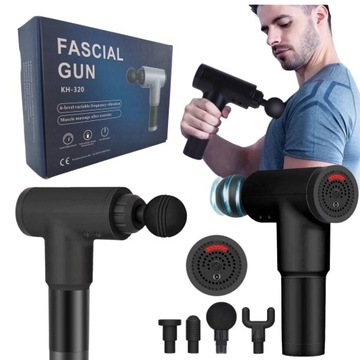 PISTOLET DO MASAŻU MASAŻER WIBRACYJNY CIAŁA MOCNY
