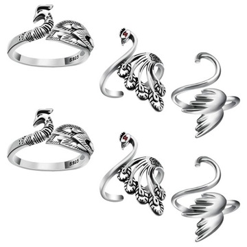 zr-6x Crochet Rings for Fingers DIY Knitting Accessories Faster Crocheting