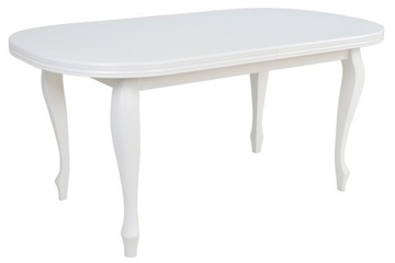Biały stół 90x160/240 cm GLAMOUR blat fornir
