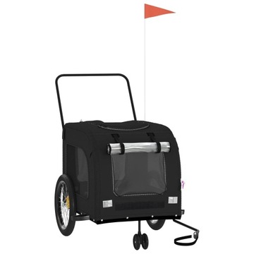 PRZYCZEPKA ROWEROWA DLA PSA 45KG ODBLASKI PLANDEKA