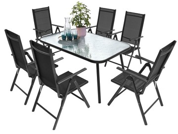 КОМПЛЕКТ САДОВОЙ МЕБЕЛИ 6+1 ДЛЯ ТЕРРАСЫ, БАЛКОНА