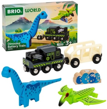 Поезд Brio Dino на батарейках