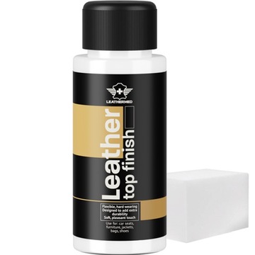 Lakier bezbarwny wykończeniowy do skóry skórzanej tapicerki 50ml PÓŁMAT