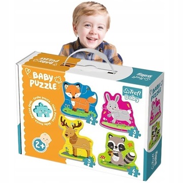 UKŁADANKA PUZZLE DLA 2 LATKA PUZLE ZWIERZĄTKA LAS