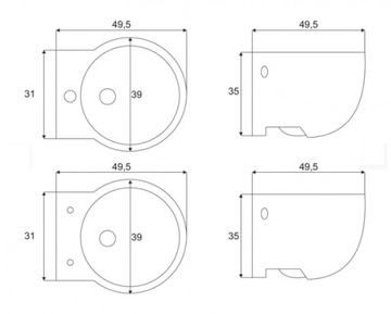 VELDMAN MISA WC DESKA BIDET OTTO