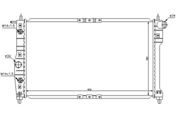 CHLADIČ MOTORU DAEWOO LEGANZA NUBIRA 1.6/2.0/2.