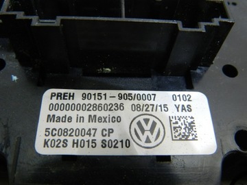 NEW BEETLE 5C PANEL VENTILACE KLIMATIZACE 5C0820047