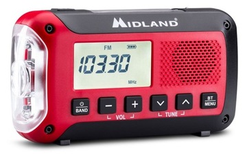 MIDLAND ER250 BT - ALARMOWE RADIO FM , GŁOŚNIK BLUETOOTH POWERBANK LATARKA
