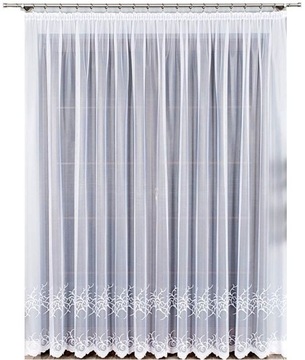 Bakaro Firana żakardowa wzór 23297 wys. 250cm, kolor biały (na metry)