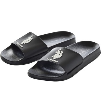 Klapki Męskie U.S. POLO GAVIO003M 3G2 BLK Czarny