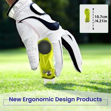 Портативная ремонтная вилка для гольфа Divot L Mark Green