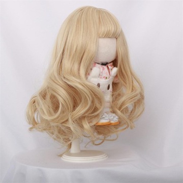Парик из волос куклы BJD, модный вьющийся сменный парик ручной работы, парик для куклы ручной работы