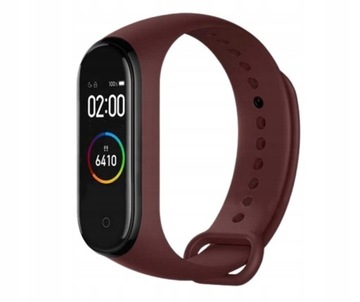 Opaska pasek do xiaomi mi band 3/4 bordowy - dobierz swój kolor