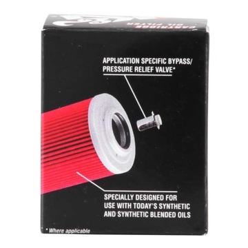 K&N FILTERS ФИЛЬТР МОТОРНОГО МАСЛА. ВСТАВКА YAMAHA YZ 250/450/ YAMAHA WR 250