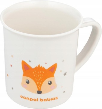 Canpol Kubek plastikowy z uchem dla dziecka 170 ml CUTE ANIMALS 12m+