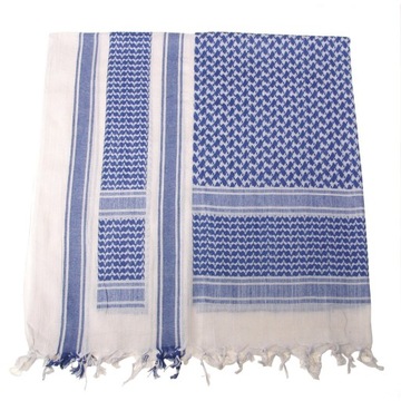 CHUSTA OCHRONNA ARAFATKA SHEMAGH KEFIJA BANDANA MFH 110X110 cm BLUE/WHITE