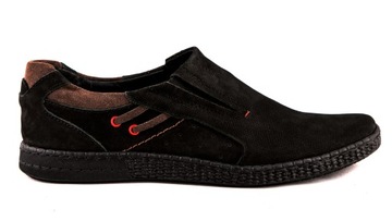 Mokasyny męskie POLSKIE buty skórzane 45